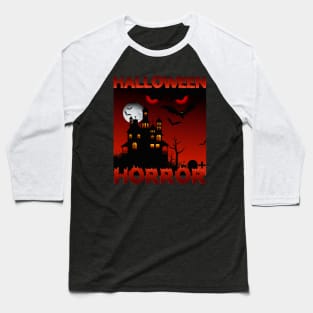 Halloween Horror Scary Costume Baseball T-Shirt